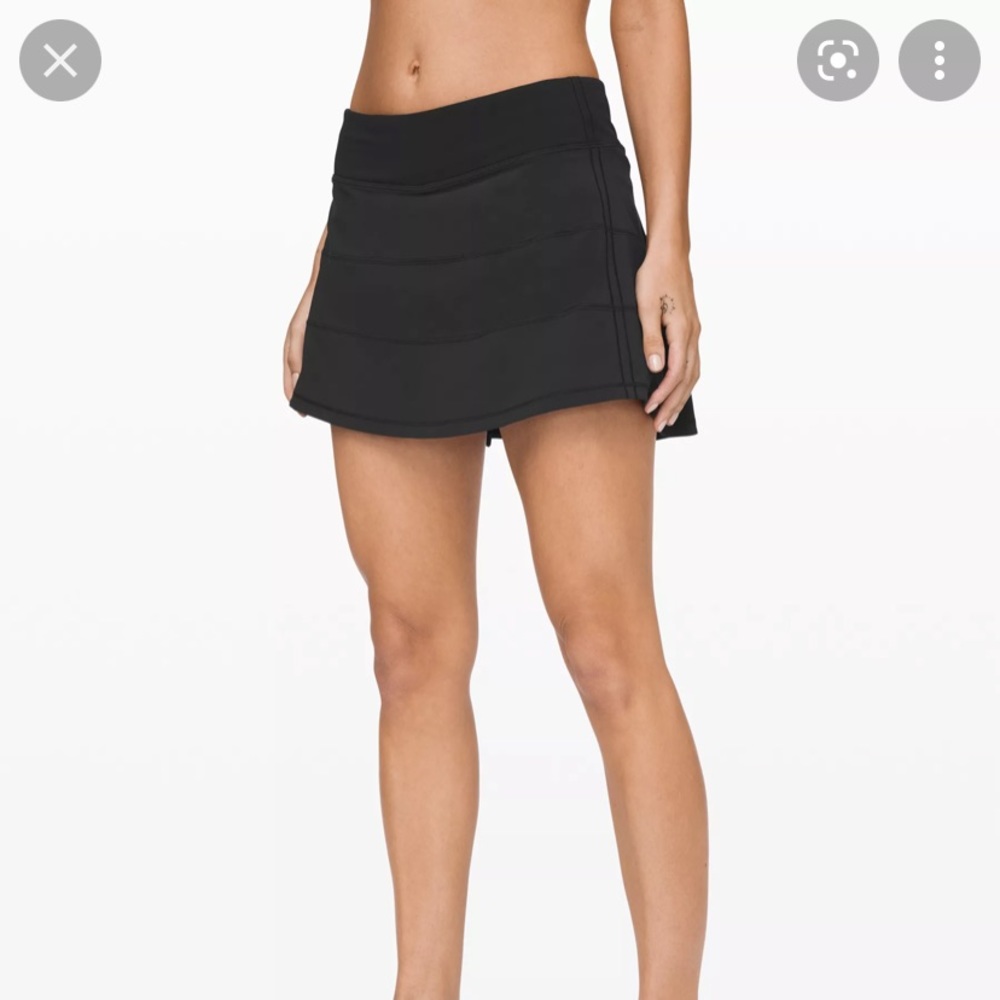 Black lulu lemon tennis skirt